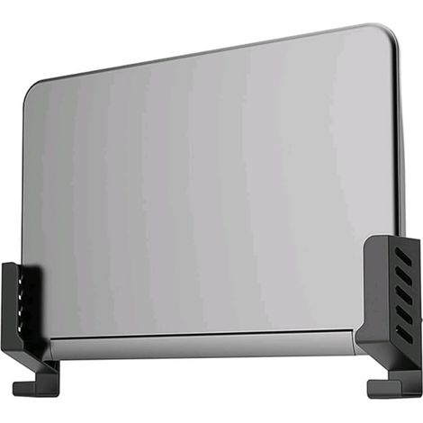 Support Mural pour Ordinateur Portable, boîtier de câbles, routeur, Rack de Rangement Mural Compatible avec Les Ordinateurs Portables, routeurs Wi-FI, boîtiers TV et Plus Encore (Noir) (1/5)