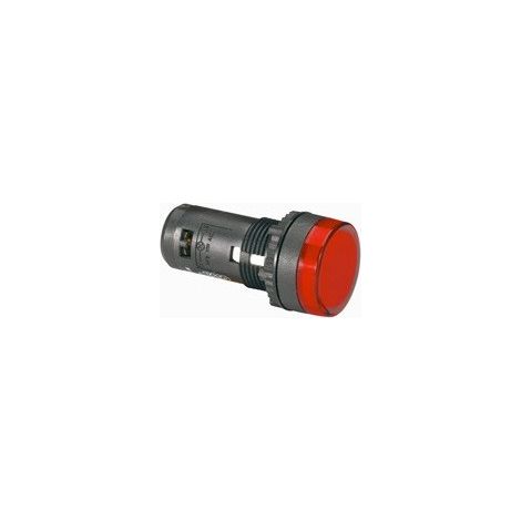 Voyant bouton lumineux rouge diam 22 monobloc led intégrée 230V OSMOZ LEGRAND 024141 (1/2)