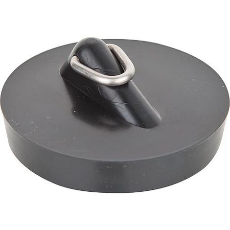 bouchon magnetique avec gache triangul. diam. superieur 45,5 mm pour lavabo et baignoire emaille, noir
