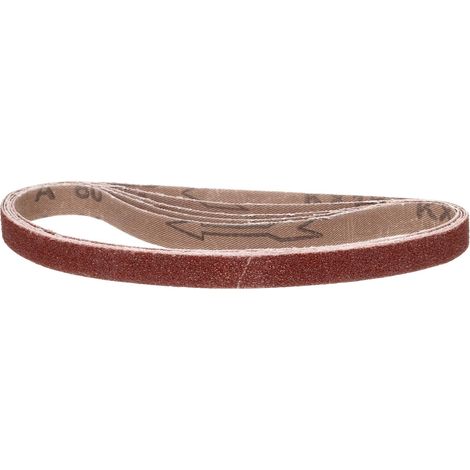10 Pcs 10mm x 533mm Bande Abrasive 80 Grit Pour Ponceuse À Bande (1/5)