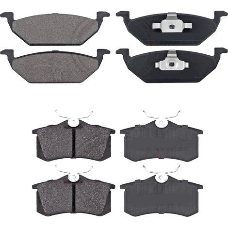 KIT PASTIGLIE FRENO ANTERIORI E POSTERIORI compatibile con VW GOLF VII VARIANT (BA5,BV5) / PASTIGLIE FRENANTI AUTO OEM P 85 126  P 85 147  P 85 137,P 85 125 / SOSTITUZIONE DIRETTA / BASSA POLVERE / SI