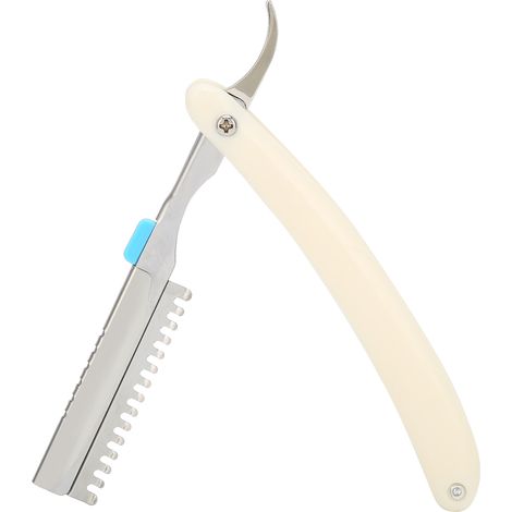 Porte-lame de rasoir manuel en acier inoxydable, support couteau pliant pour salon (1/5)