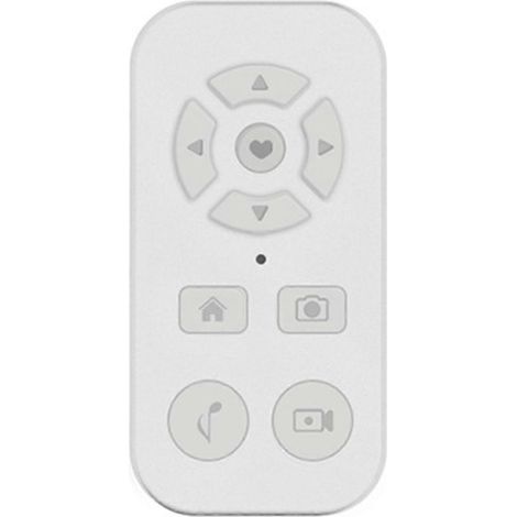 Télécommande Bluetooth intelligente, télécommande universelle, perche à selfie, blanche (1/5)