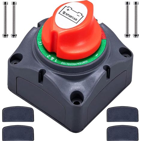 Battery Switch 12 V 24 V 48 V 1-2 Both-Off Battery Circuit Breaker for Boat Truck Car Tractor Bus Caravan (1/5)