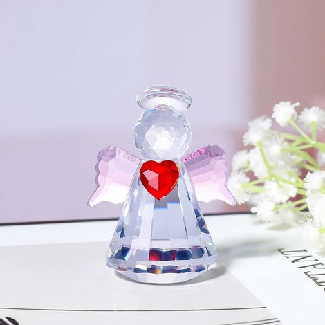 Angel Figurine - Crystal - 6.5 Cm - Home Decoration - Memorial Gift - 1 Piece (1/4)