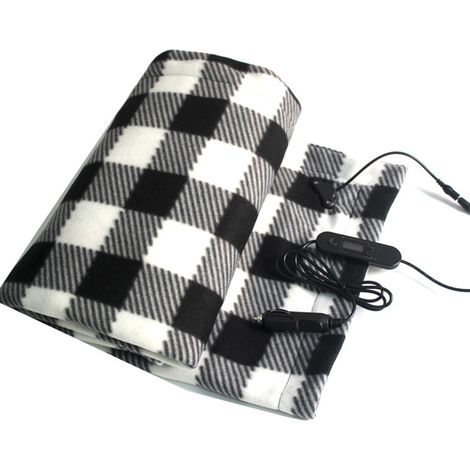 Elektrisch beheizbare Autodecke, 12V beheizbare Reisedecke, 150 x 110 cm, ideal für Auto, LKW und Wohnmobil bei kaltem Wetter, für Picknicks und Notfallsituationen.