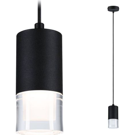 Kame Suspension LED Noir Mat Design Moderne (1/5)
