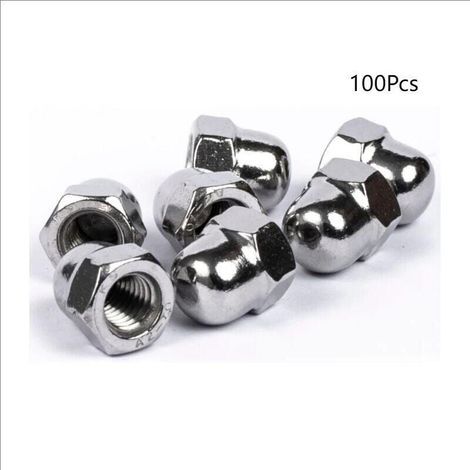100 Pièces écrou Borgne en Acier Inoxydable, Kit D'assortiment de Capuchons Hexagonaux M3(316) (1/5)