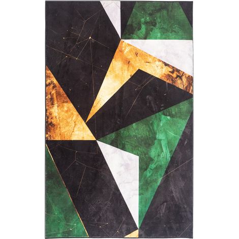 Tappeto moderno NOVO Strado per soggiorno, motivo marmo, velluto, Marmo Verde, 160x200 cm