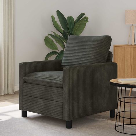 vidaXL Canapé Anthracite 76 x 81 x 87,5 cm Polyester (1/5)