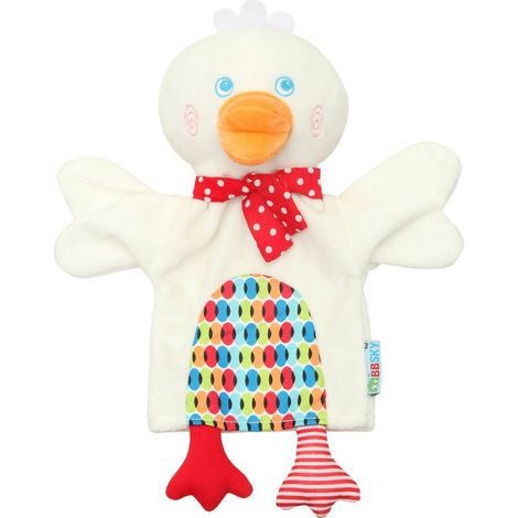 Couverture réconfortante en forme d'animal, marionnette à main canard en peluche (1/2)