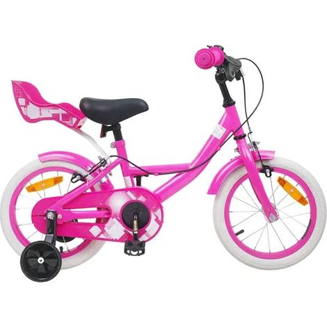 Vélo enfant 12 pouces, convient aux enfants de 2 à 4 ans - Rose