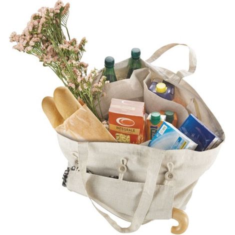 Borsa con scomparti multiuso in cotone Olivier - Metaltex
