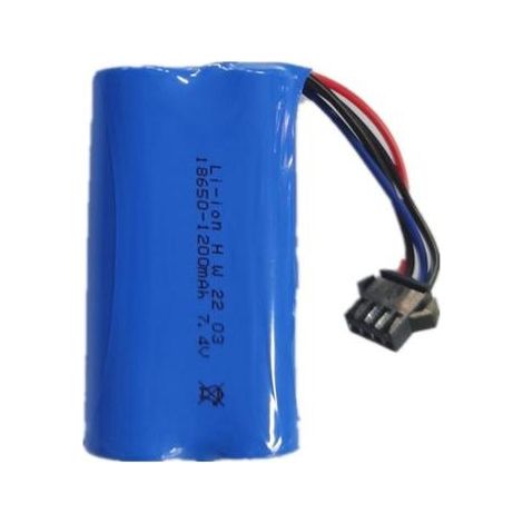 Batterie de remplacement au lithium 7,4 V 1200 mAh pour voiture radiocommandée (1/5)