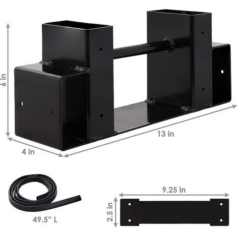Set mit 2 Brennholz-Stapelregalen für den Außenbereich, große Kapazität, aus Massivholz, zur Holzlagerung im Innen- und Außenbereich (1/4)