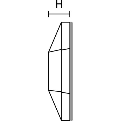 Hellermann Tyton Klebesockel 19 x 19mm natur MB3APT-A-PA66-WH 100 Stk (1/2)