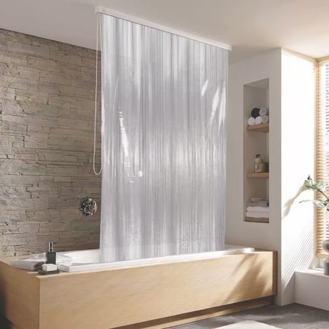 KLEINE WOLKE Duschrollo Weiss 128 cm x 240cm, 3321100747 (1/5)