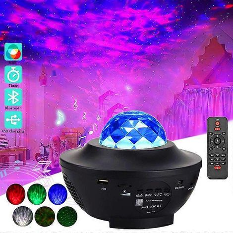 Filiyano – Lampe spatiale avec projecteur – Veilleuse galaxie/Lampe spatiale avec projecteur d'étoiles et haut-parleur Bluetooth (1/5)