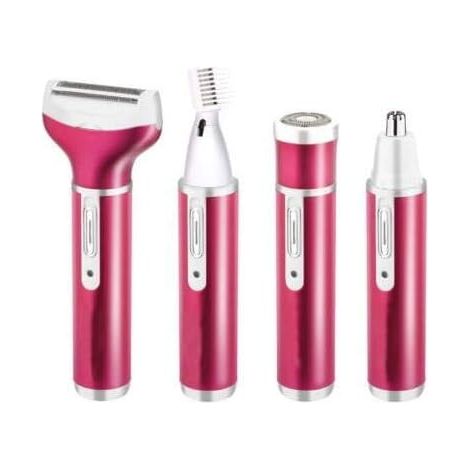 Rasoir électrique 1 en 1 pour femmes (rouge-violet), épilateur indolore, USB-AquaForge (1/5)