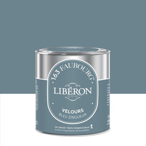 Graue Mehrflächenfarbe in Zinkoptik, 163 Faubourg Libéron, Samt-Finish, 0,5 l LIBERON