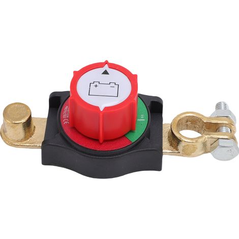 Interruttore di disconnessione superiore della batteria, per camper, camion, auto, yacht, con regolazione rotativa. (1/5)