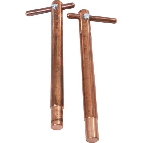 CU-Elektrodenarme inkl. Ø 10mm Elektroden, L=250mm (1/2)