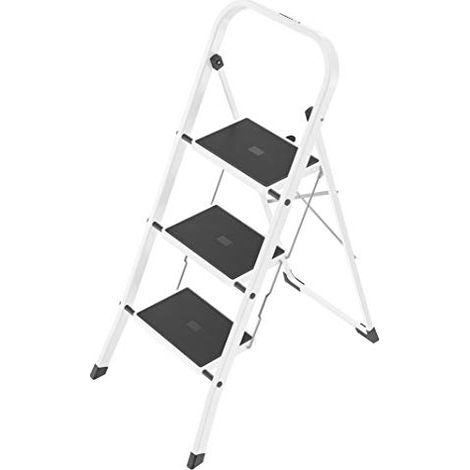 HAILO SELEKTA K40 4397200 BASICLINE - Scala pieghevole de acciaio de 3 pedate