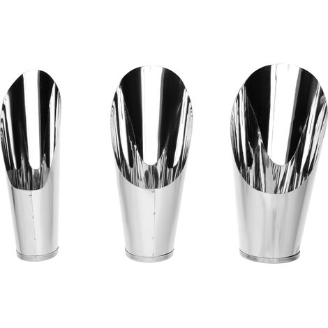 Ensemble de 3 pelles à terre pour bonsaï – Pelles manuelles en acier inoxydable pour pots, plantes succulentes et bonsaï – Argent (1/5)