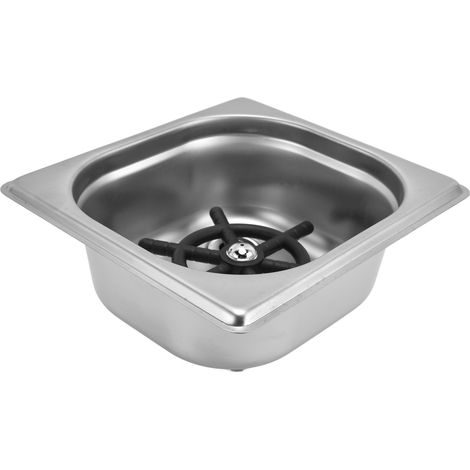 Rince-verres automatique en acier inoxydable pour bars, pubs, restaurants, cafés et hôtels (argenté)
