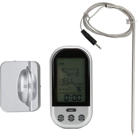 Thermomètre de cuisson sans fil pour barbecue, thermomètre alimentaire avec sonde, accessoires de cuisine-AquaForge (1/5)