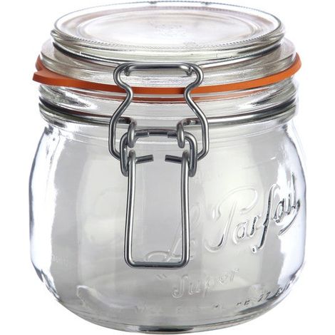 Le Parfait Lote de 6 Tarros de Vidrio Transparente 500 ml (1/2)