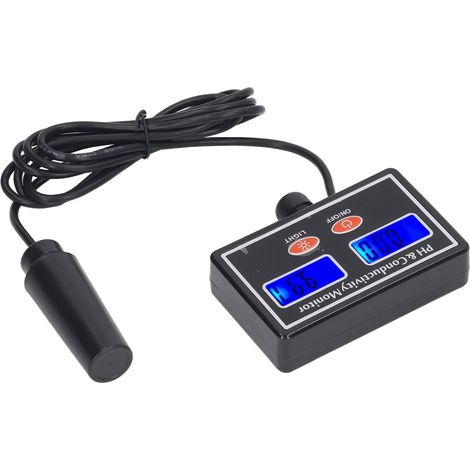 Testeur de pH PH-2583, mesureur de qualité d'eau haute précision avec rétroéclairage, moniteur de pH (pile intégrée incluse), norme américaine 100-110V (1/5)