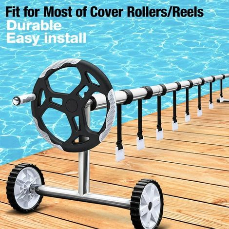 Rouleau en aluminium pour couverture solaire de piscine, enrouleur de bâche hors-sol, support de store, kit de 1 pièce, résistant à la corrosion, pour bassin enterré, facile à installer. (1/5)