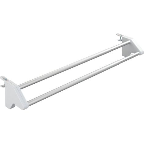 Étendoir à linge extensible 57-104 cm – Séchoir pliable en aluminium pour radiateur – Longueur d'étendage 2,04 m – Haute capacité de charge