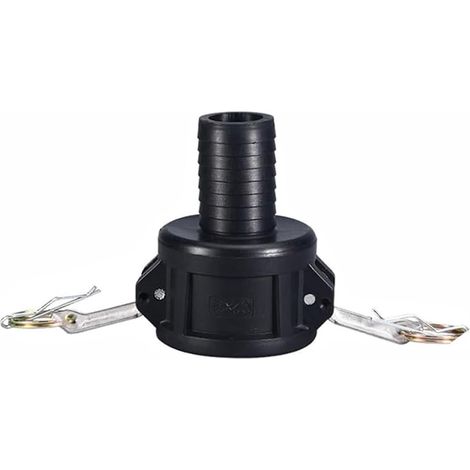Raccord Camlock de type C de 1-1/2 pouce, connexion de tuyau avec levier, raccord robuste en PEHD et acier inoxydable pour le transfert de fluides (1/5)