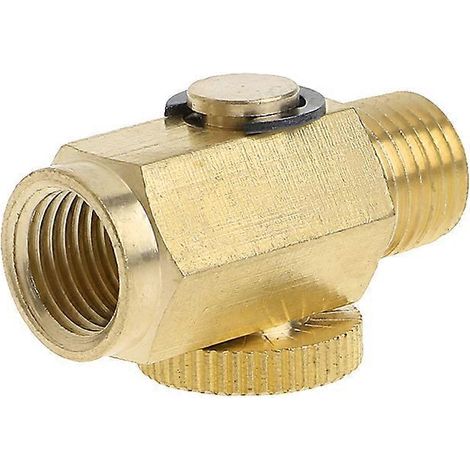 Vanne de pression d'air comprimé en laiton 1/4 pouce NPT, régulateur en ligne, outil solide (1/5)
