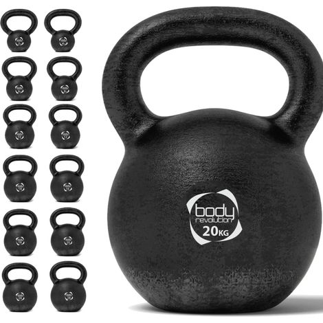 Body Revolution 20 kg Cast Iron Kettlebells