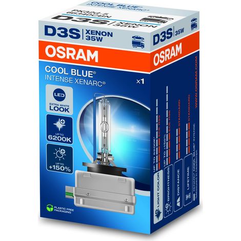 XENARC COOL BLUE INTENSE D3S, +150% plus lumineux, jusqu'à 6 200K, ampoule xénon, look LED, boitier (1 lampe) White (1/5)