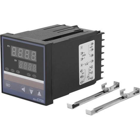 Eosnow Interrupteur de thermostat petite alarme de dépassement de température contrôle thermostatique incubateur numérique industrie chimique pour le moulage par injection énergie électrique (1/4)