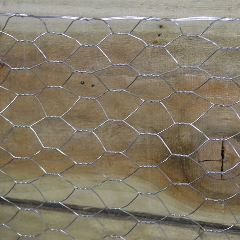 3 Pack of 10m Galvanised Metal Chicken Garden Wire Netting / Fencing (1/5)