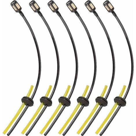 Tuyaux D'essence avec Filtre 6 Pcs Universel Filtre à essence joint Ensembles Filtre à Essence Universel Tube d'étanchéité pour débroussailleuse tondeuse tondeuse débroussailleuse taille haie élagueur (1/5)