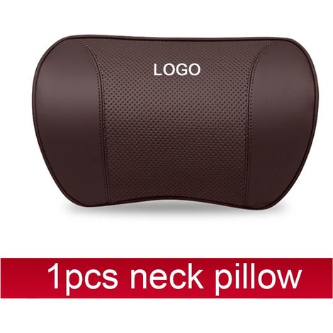 Coussin de siège auto en cuir Nappa (Coffee For Mazda) - Coussin de soutien lombaire pour Mazda 2, 3, 5, 6, Atenza, Axela, CX30, CX4, CX5, CX8, CX9 (1/5)