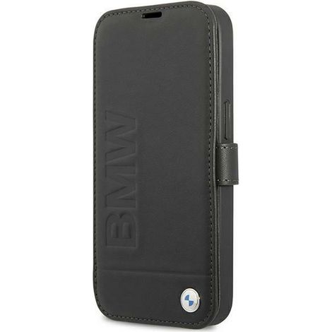 Custodia a libro per iPhone 13 mini BMW Signature nera (1/5)