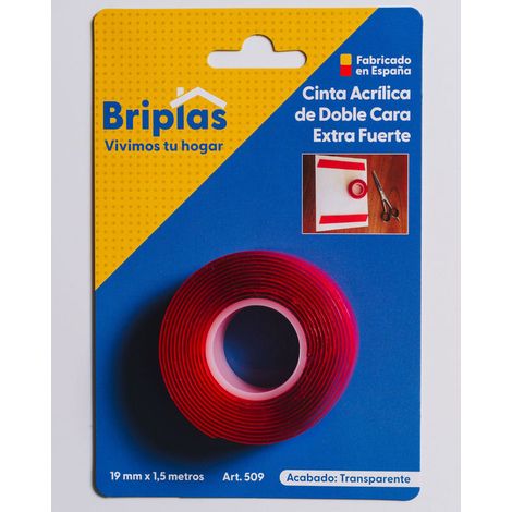 Stark haftendes doppelseitiges Klebeband 19mm x 1.5m rot