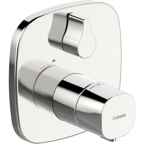Hansa Living Fertigmontageset für Brausebatterie 8113 Rosette soft edge Chrom (1/3)