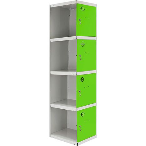 Simonrack Casier métallique gris et vert 4 portes (1/3)