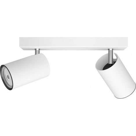 Philips Kosipo Spot en saillie à 2 points lumineux (Blanc) - Culot GU10 (1/3)