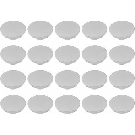 20x cache trou bouchon plastique 14mm gris protection trou meuble mur cloison