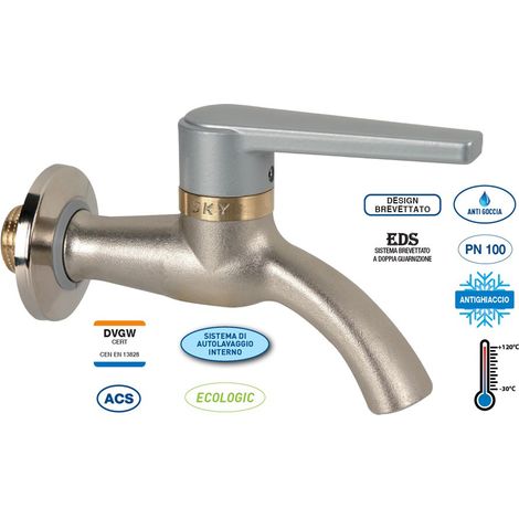 Rubinetto esterno antigelo sky 15X21 - 20X27