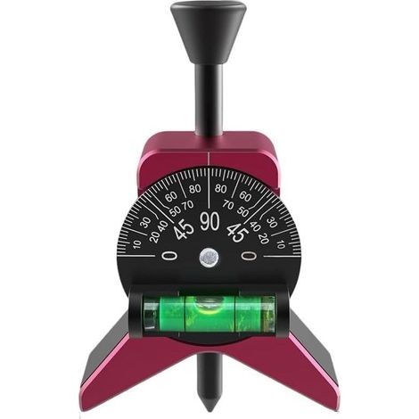 Magnetic pipe centering tool, adjustable spirit level for pipes from 3.8 cm to 15.2 cm in diameter, anodized aluminum, Y-shaped design (1/5)